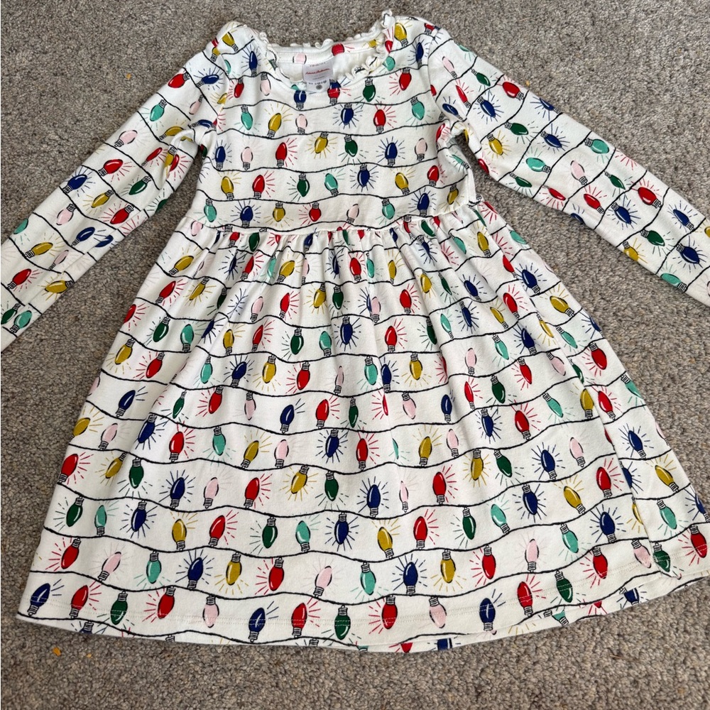Hannah Anderson Colorful Holiday Lights Dress